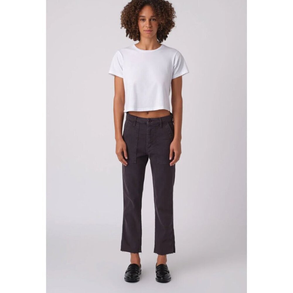 AMO Easy Army Trouser in Washed Black Size 28